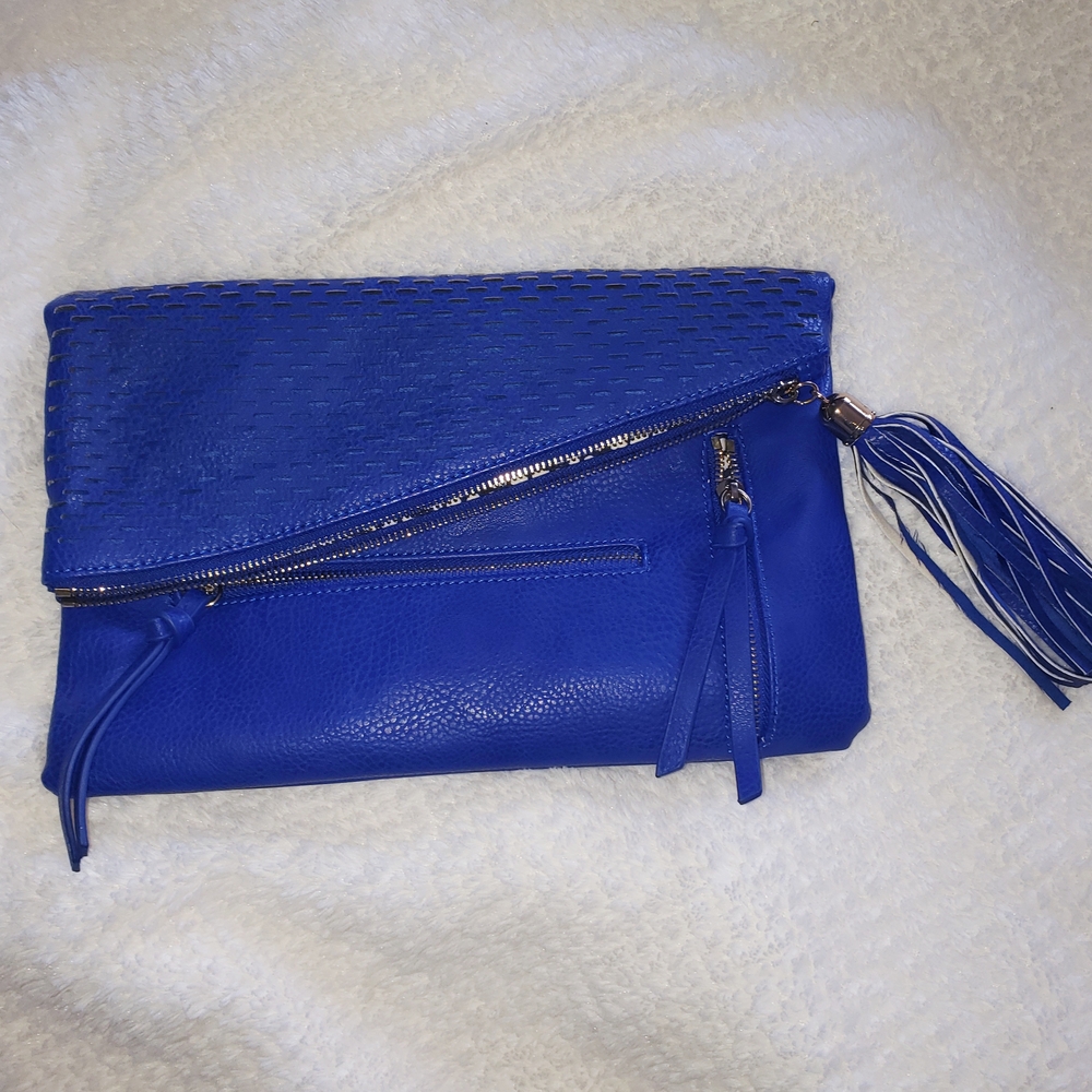 Urban Expressions Blue Clutch Bag